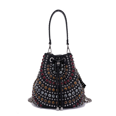 LA CARRIE BAG Secchiello Andromeda Stones Black