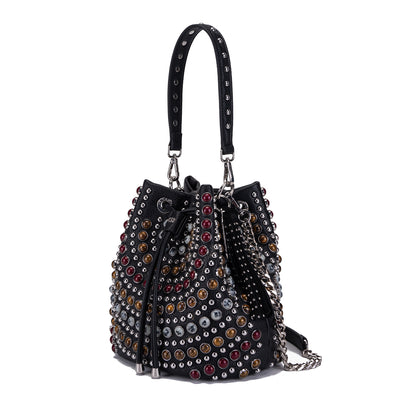 LA CARRIE BAG Secchiello Andromeda Stones Black