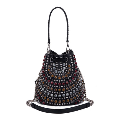 LA CARRIE BAG Secchiello Andromeda Stones Black