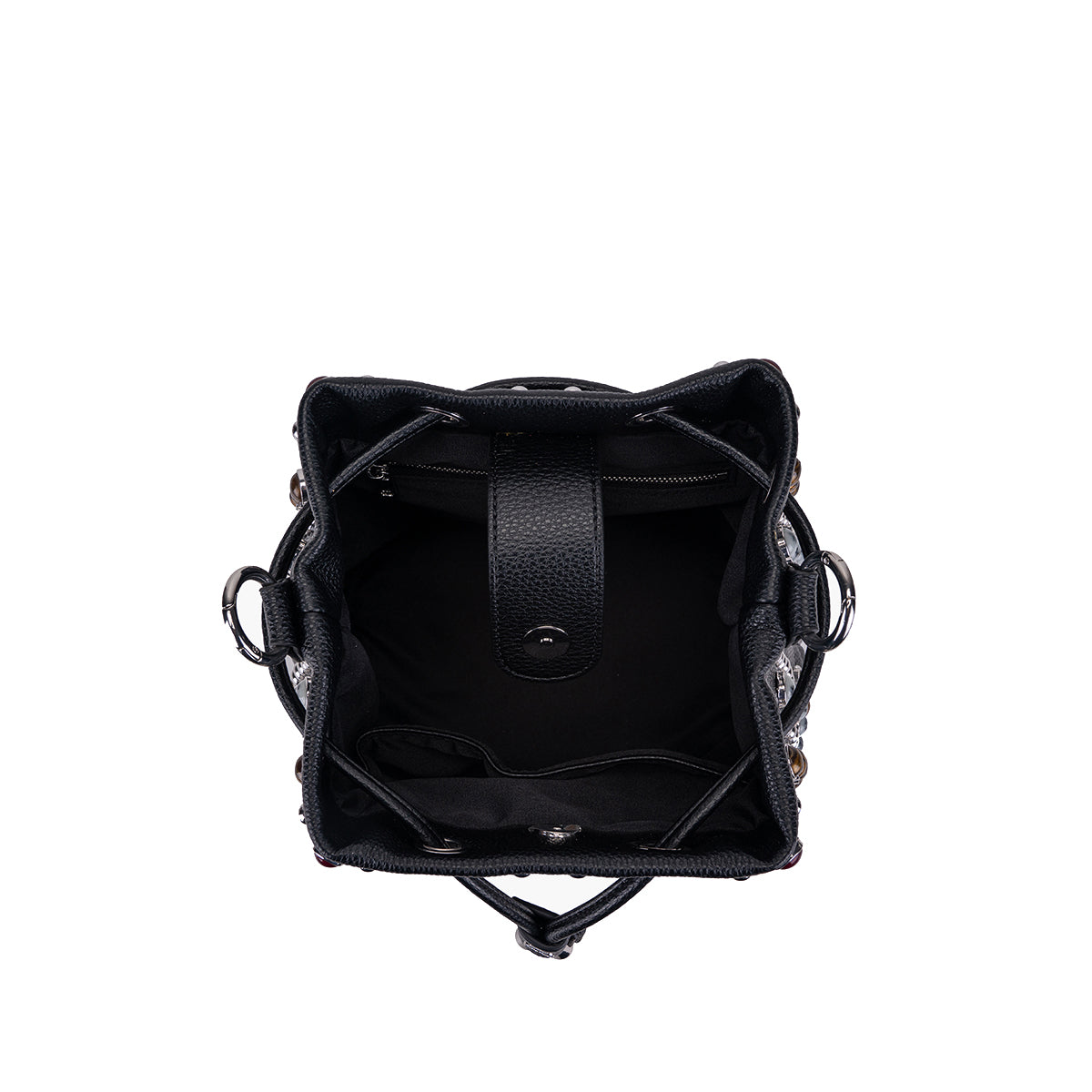 LA CARRIE BAG Secchiello Andromeda Stones Black