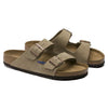 BIRKENSTOCK ARIZONA plantare morbido Pelle scamosciata Taupe