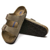BIRKENSTOCK ARIZONA plantare morbido Pelle scamosciata Taupe