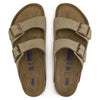 BIRKENSTOCK ARIZONA plantare morbido Pelle scamosciata Taupe