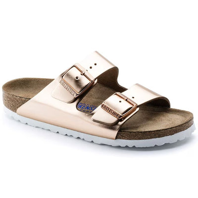 BIRKENSTOCK Arizona plantare morbido Pelle naturale - Metallic Copper
