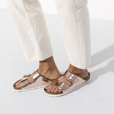 BIRKENSTOCK Arizona plantare morbido Pelle naturale - Metallic Copper