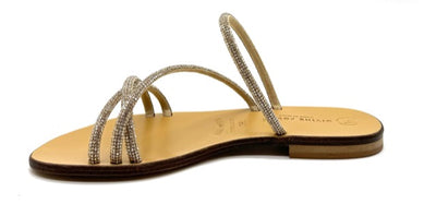 DIVINE FOLLIE SANDALO STRASS ORO GOLD