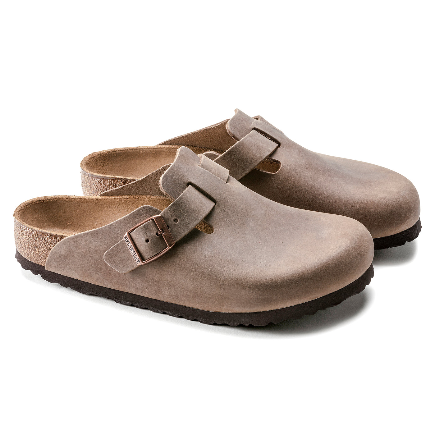 BIRKENSTOCK BOSTON PELLE OLIATA TABACCO BROWN