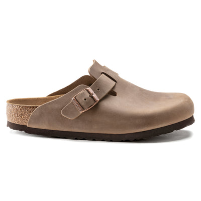 BIRKENSTOCK BOSTON PELLE OLIATA TABACCO BROWN