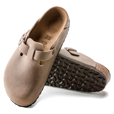 BIRKENSTOCK BOSTON PELLE OLIATA TABACCO BROWN