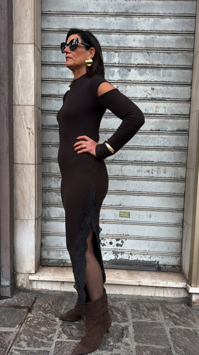 HAVEONE ABITO IN MAGLIA MORO