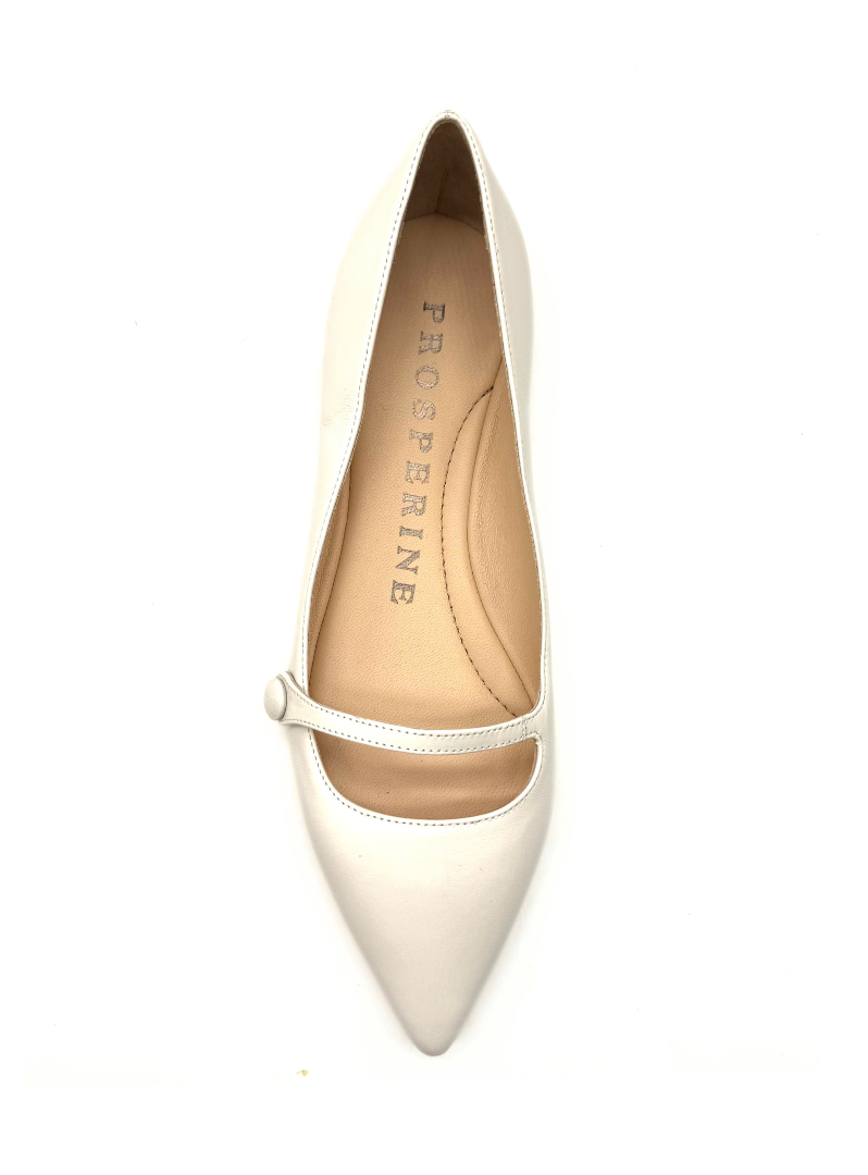 Prosperine - Ballerina "Bebè" nappa panna