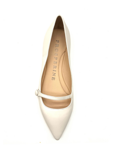 Prosperine - Ballerina "Bebè" nappa panna