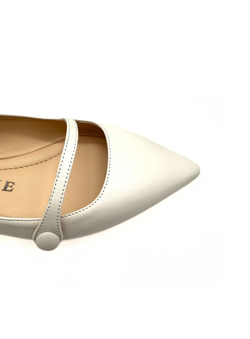 Prosperine - Ballerina "Bebè" nappa panna