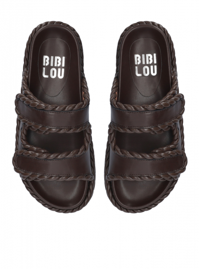 BIBI LOU - Sandali Lama Brown