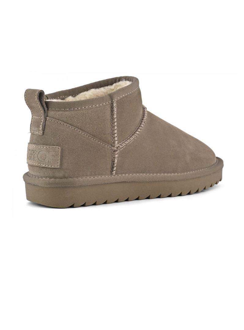 COLORS OF CALIFORNIA ULTRA MINI- Stivale basso pelle scamosciata Taupe