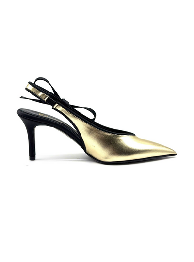 DIVINE FOLLIE - Slingback platino con fiocco