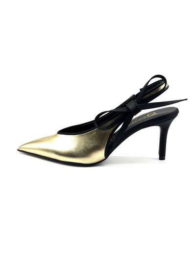 DIVINE FOLLIE - Slingback platino con fiocco