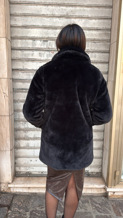 HAVEONE ECO PELLICCIA NERO