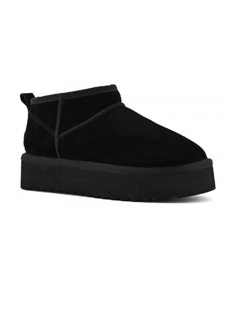 COLORS OF CALIFORNIA ULTRA MINI- Stivale platform in pelle scamosciata Black