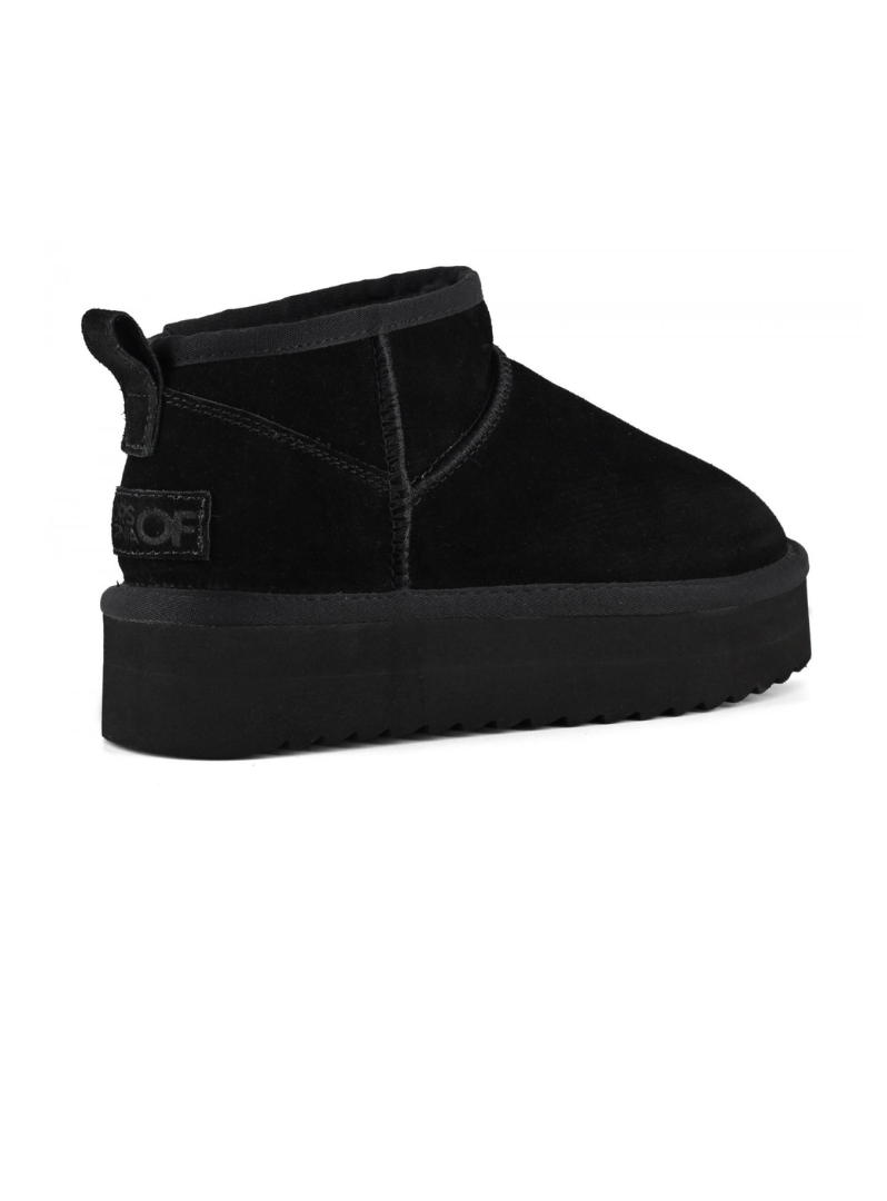 COLORS OF CALIFORNIA ULTRA MINI- Stivale platform in pelle scamosciata Black