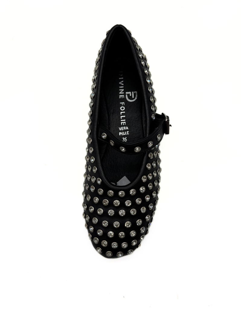 Divine Follie - Ballerina con Strass nera