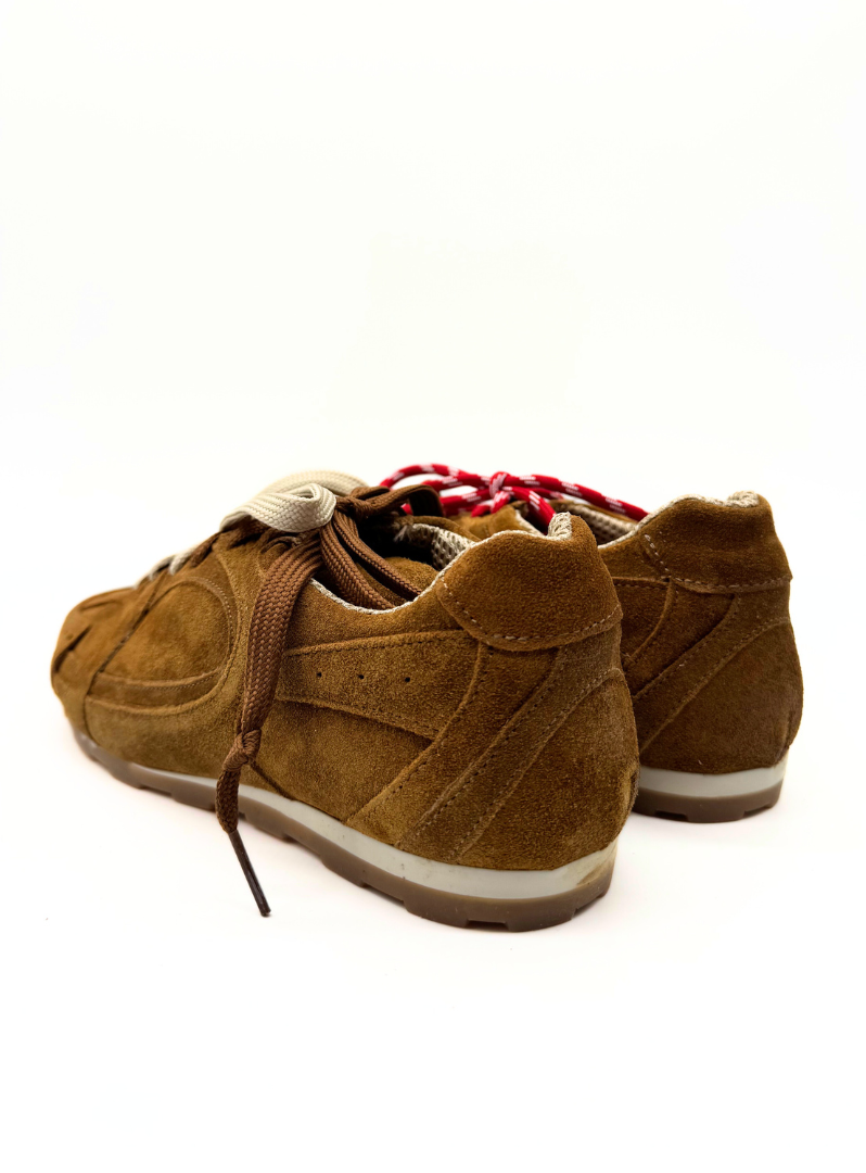 DIVINE FOLLIE - SNEAKERS SUEDE COLOR tabacco
