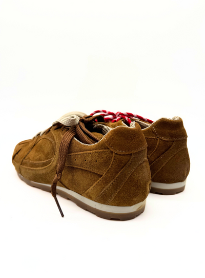 DIVINE FOLLIE - SNEAKERS SUEDE COLOR tabacco