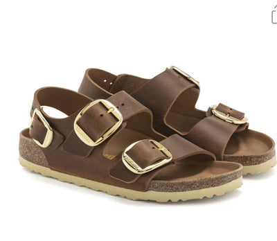 Birkenstock Milano Big Buckle Cognac