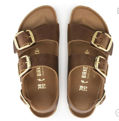 Birkenstock Milano Big Buckle Cognac