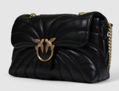 BORSA PINKO SHEEP NAPPA BUTTERFLY QUILT NERO
