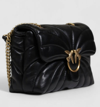 BORSA PINKO SHEEP NAPPA BUTTERFLY QUILT NERO