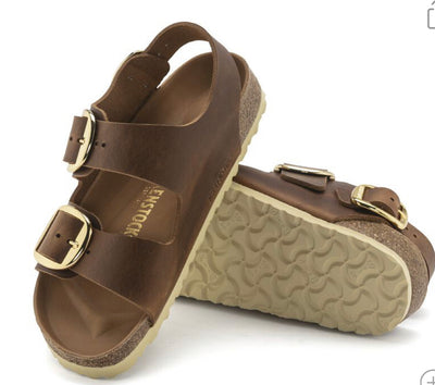 Birkenstock Milano Big Buckle Cognac