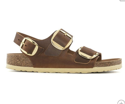 Birkenstock Milano Big Buckle Cognac
