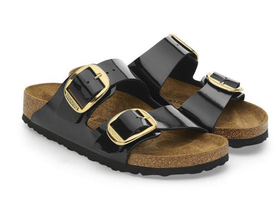 Birkenstock Arizona Big Buckle black gold