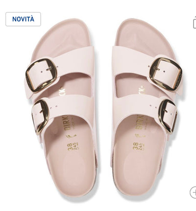 BIRKENSTOCK Arizona Big Buckle
Pelle naturale vernice - High-Shine Light Rose