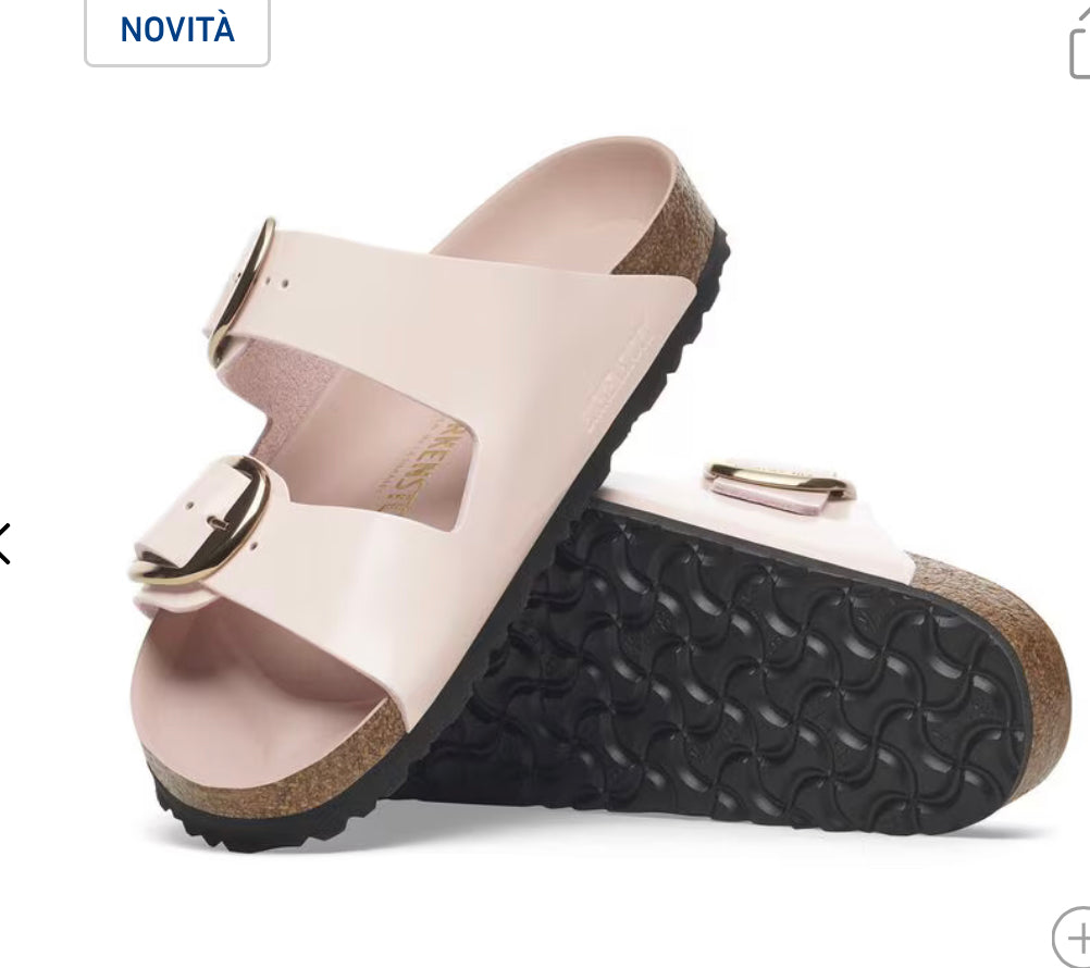 BIRKENSTOCK Arizona Big Buckle
Pelle naturale vernice - High-Shine Light Rose