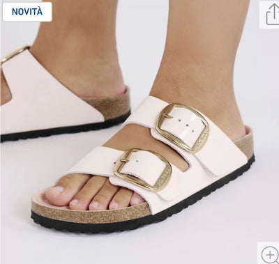BIRKENSTOCK Arizona Big Buckle
Pelle naturale vernice - High-Shine Light Rose