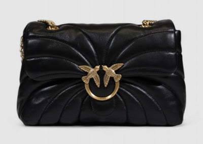 BORSA PINKO SHEEP NAPPA BUTTERFLY QUILT NERO