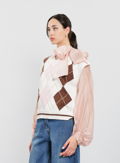 Haveone - Gilet con rombi