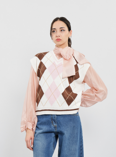 Haveone - Gilet con rombi