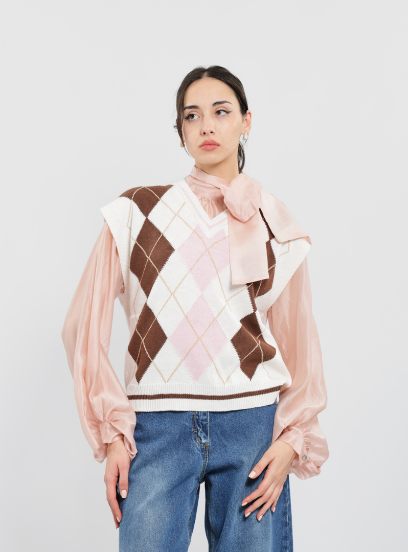 Haveone - Gilet con rombi