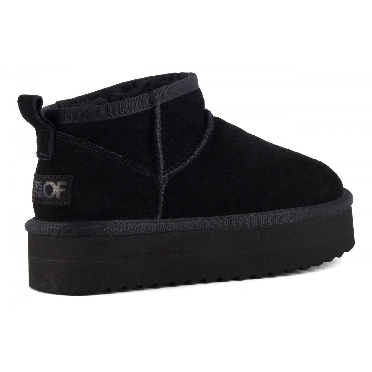 COLORS OF CALIFORNIA - Stivale platform in pelle scamosciata Black