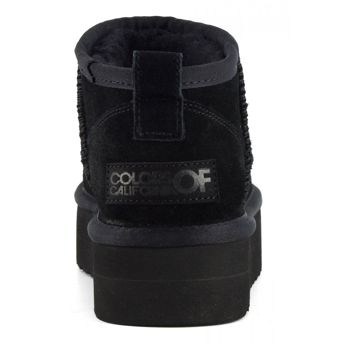 COLORS OF CALIFORNIA - Stivale platform in pelle scamosciata Black