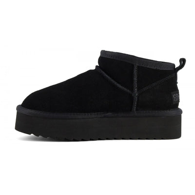 COLORS OF CALIFORNIA - Stivale platform in pelle scamosciata Black
