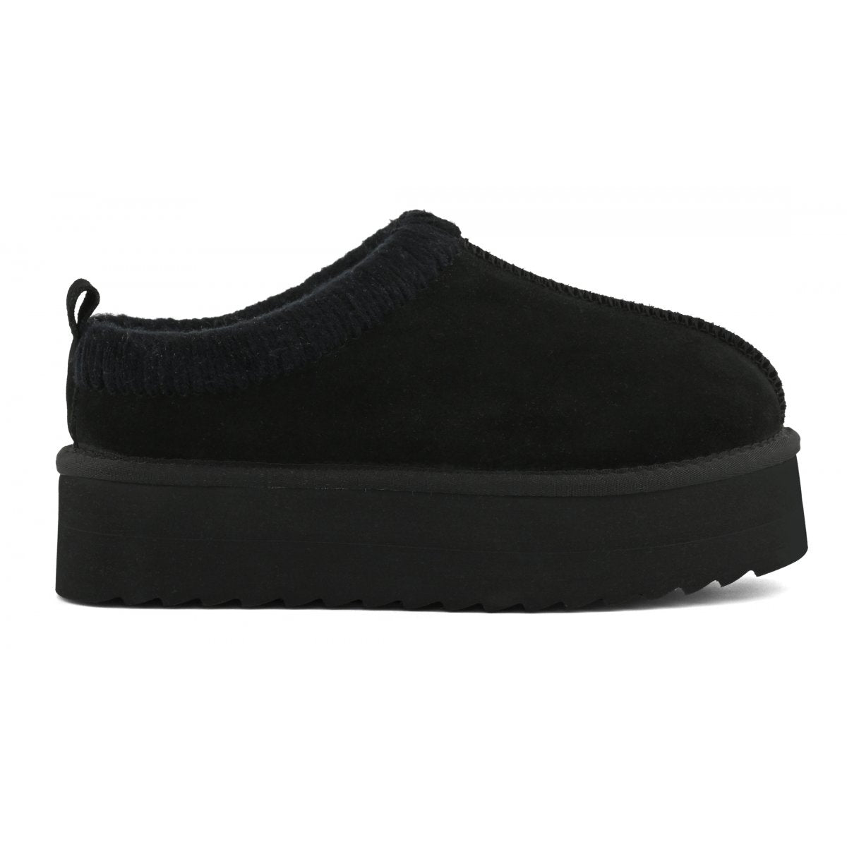 COLORS OF CALIFORNIA Sabot platform con cuciture maxi NERO