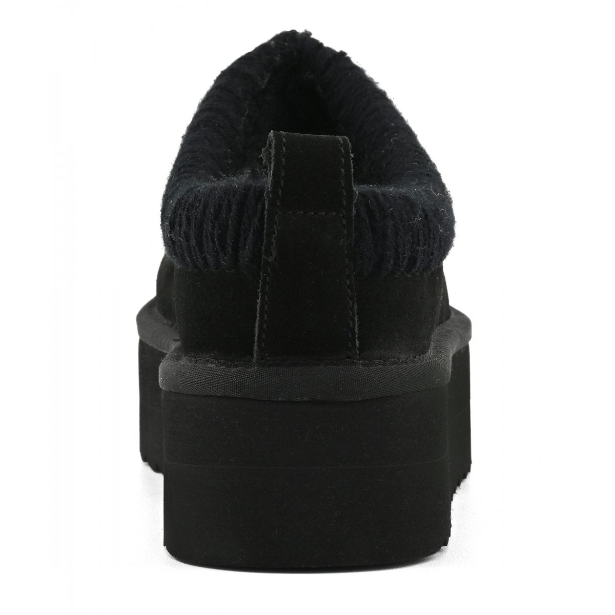 COLORS OF CALIFORNIA Sabot platform con cuciture maxi NERO