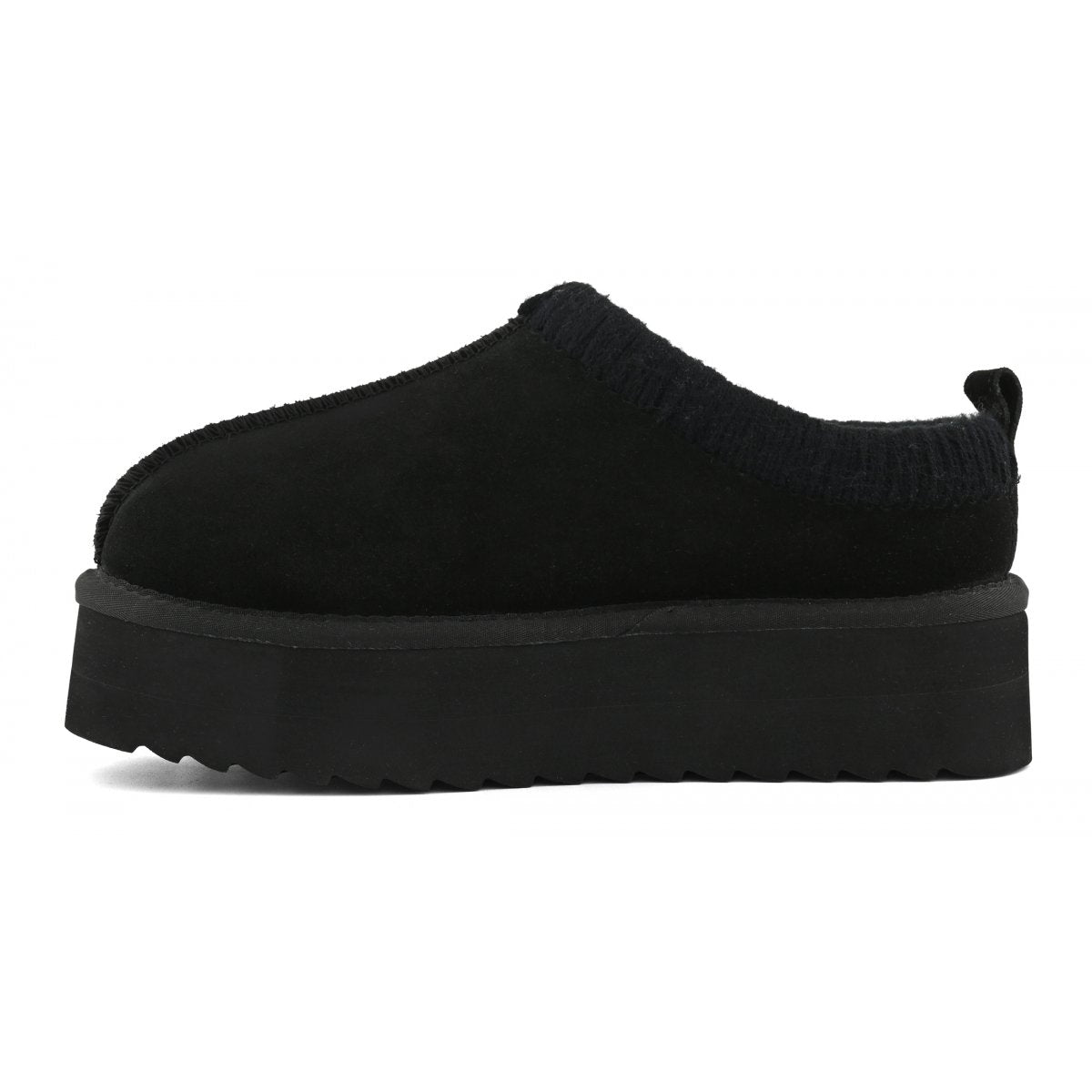 COLORS OF CALIFORNIA Sabot platform con cuciture maxi NERO