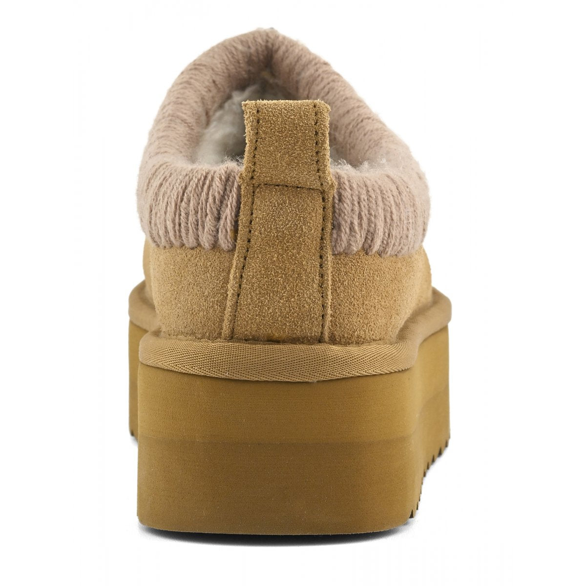 COLORS OF CALIFORNIA Sabot platform con cuciture maxi CHESTNUT