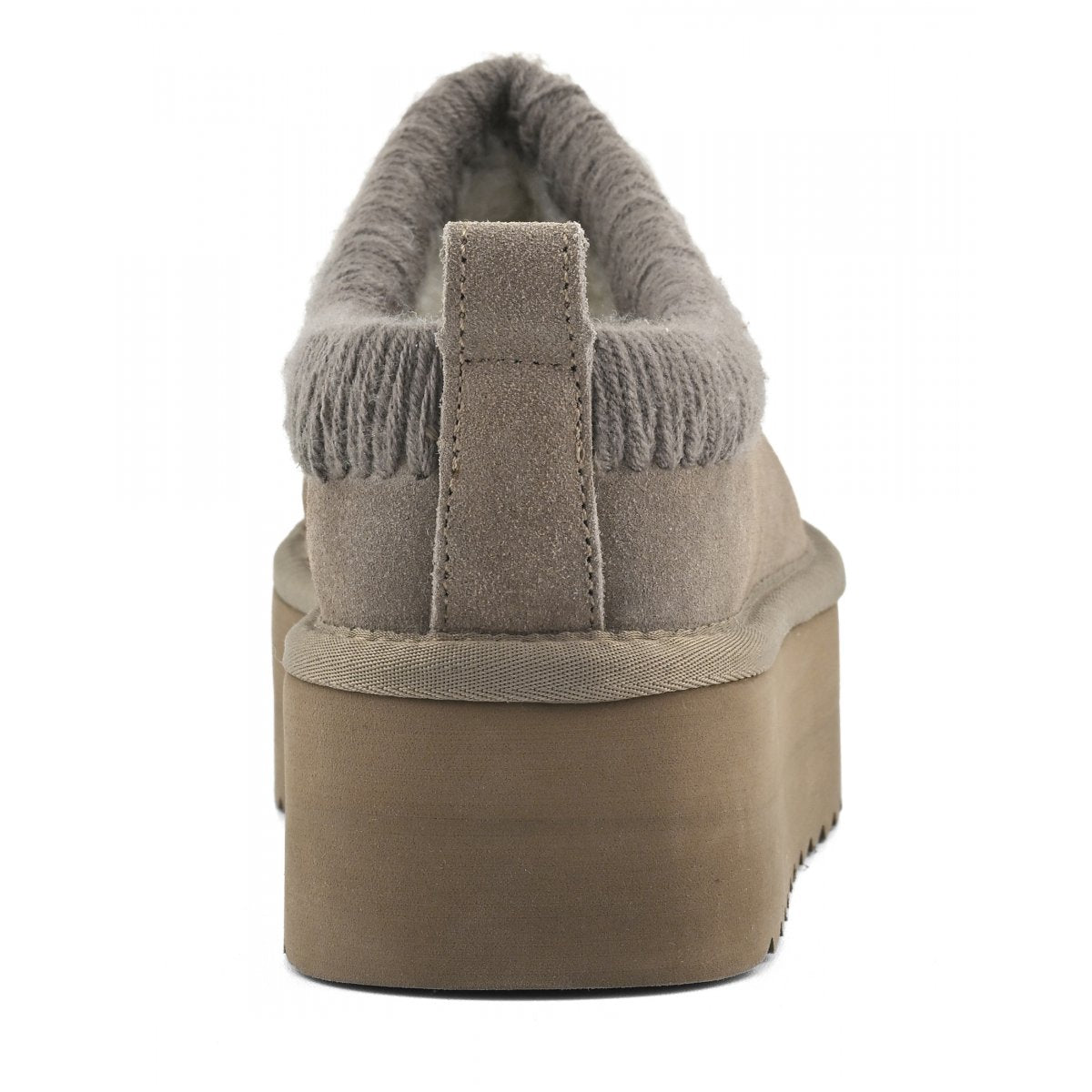 COLORS OF CALIFORNIA Sabot platform con cuciture maxi TAUPE