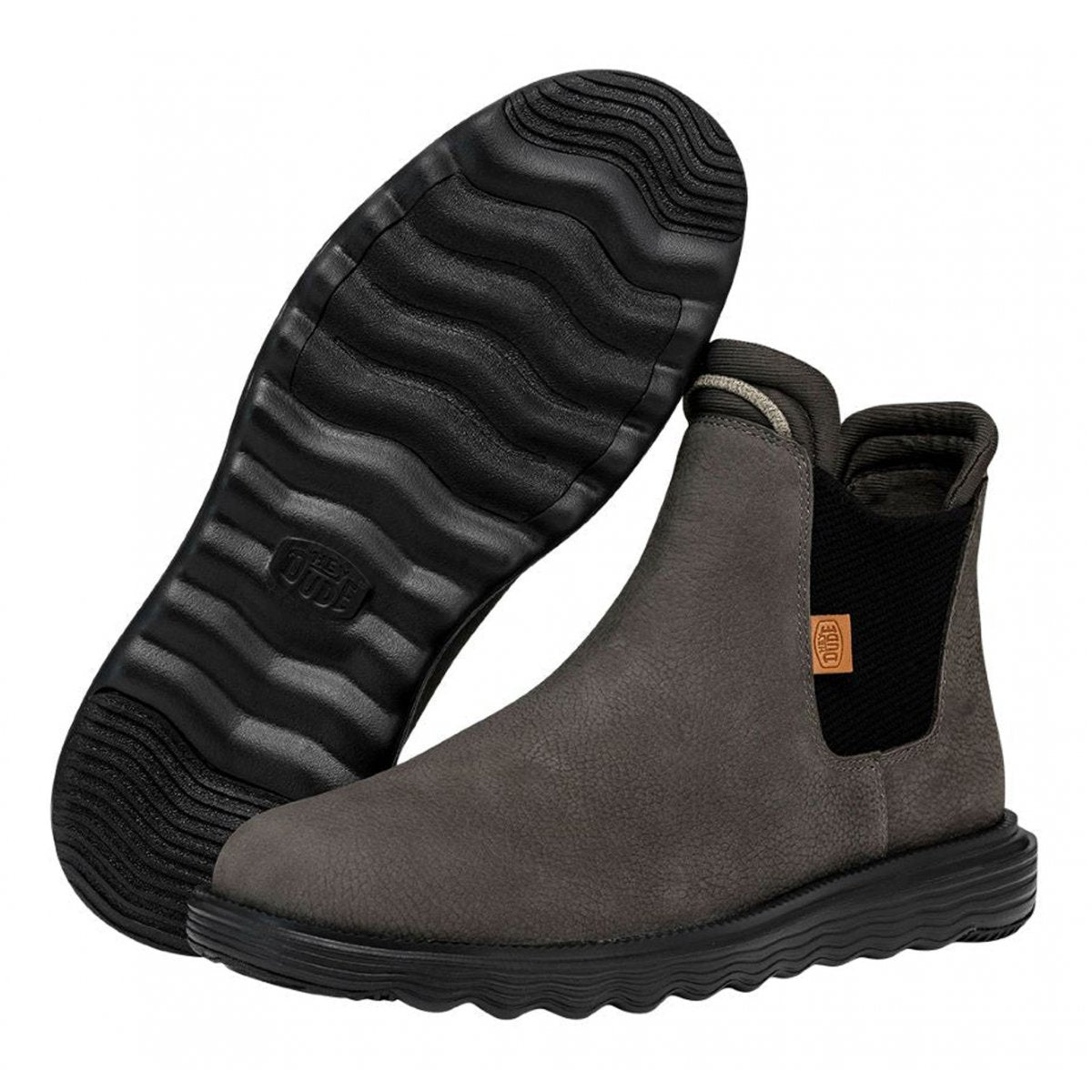 HEY DUDE - Bransons boot craft leather m Grey
